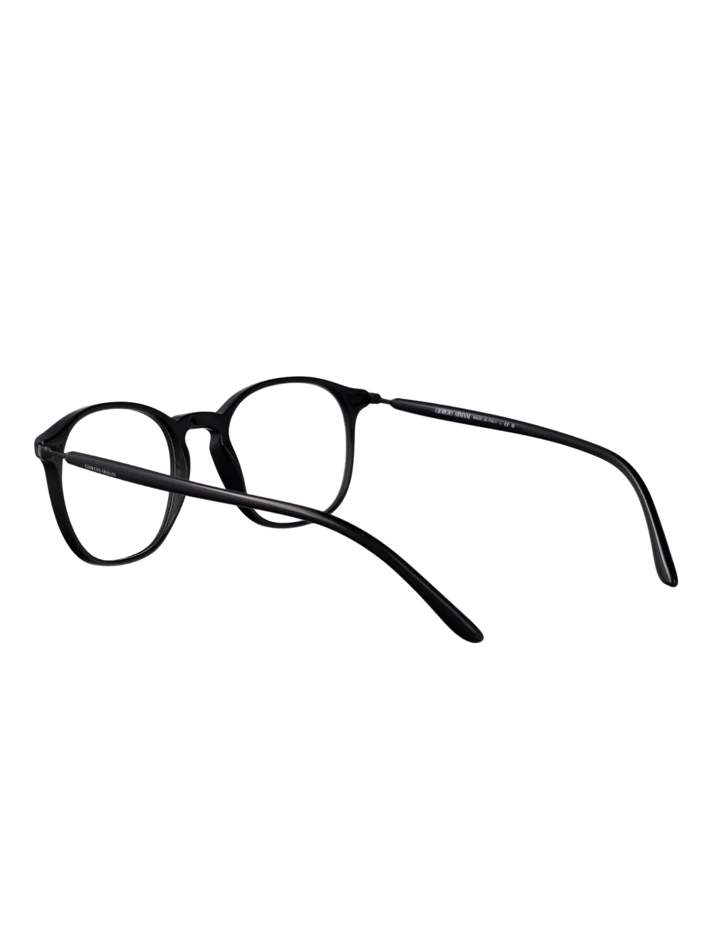 Giorgio Armani round-frames glasses Zwart