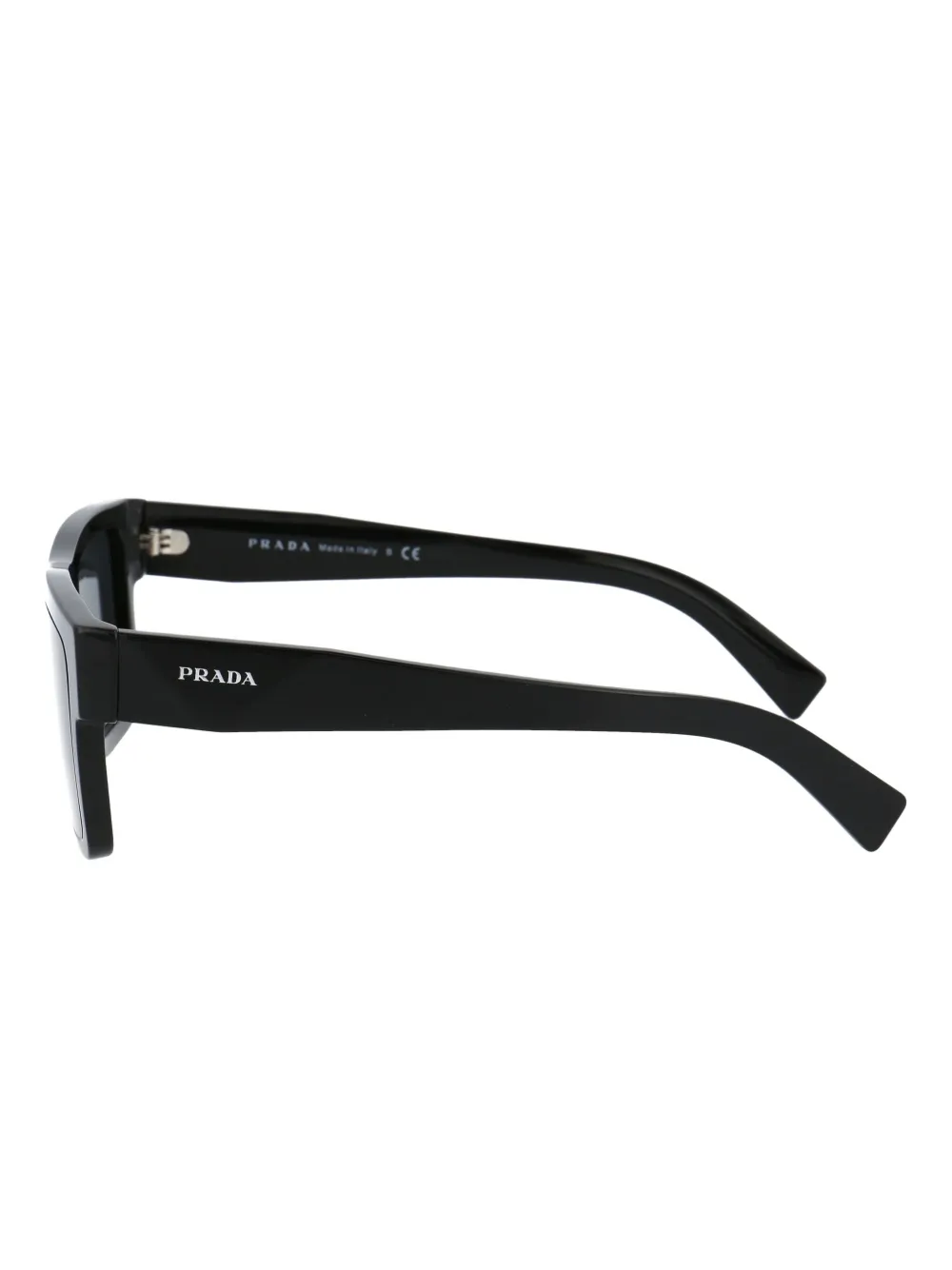 Prada Eyewear スクエアフレーム サングラス | ブラック | FARFETCH JP