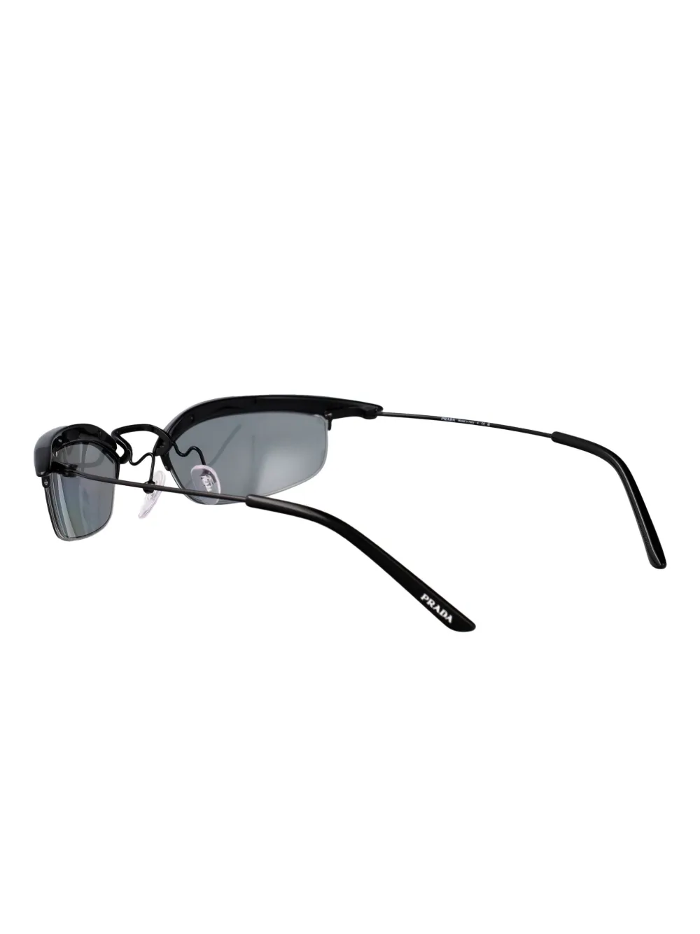 Prada Eyewear Zonnebril met cat-eye montuur Zwart