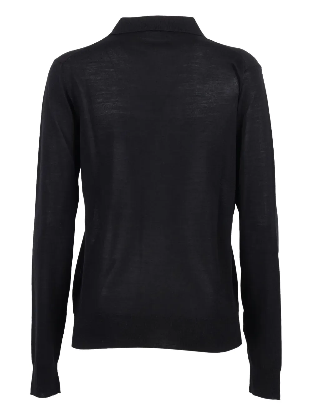 P.A.R.O.S.H. long-sleeve polo top - Zwart