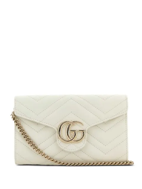 Gucci GG Marmont chevron-leather wallet