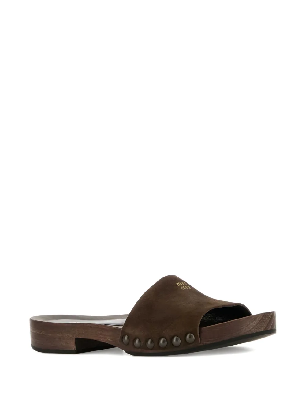 Miu Miu studded suede sandals | Flat Sandals | Image 2