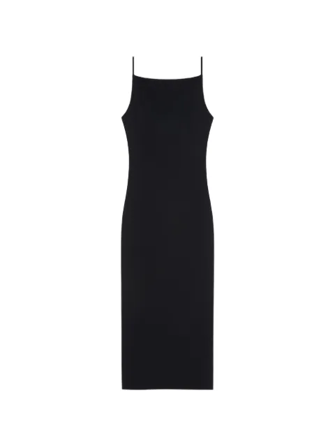 Givenchy vestido midi Sliced de crepé
