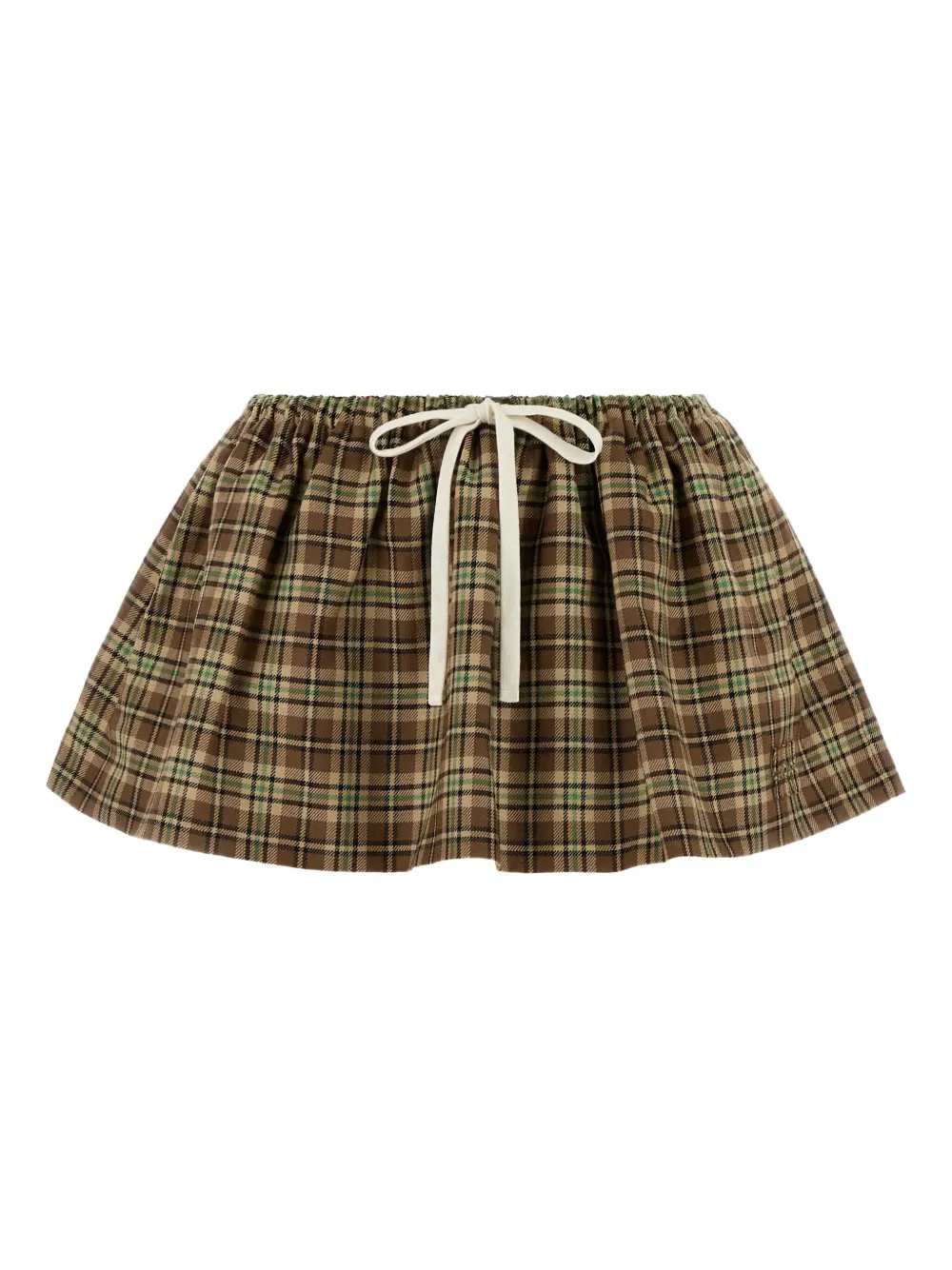 Miu checked mini skirt Bruin
