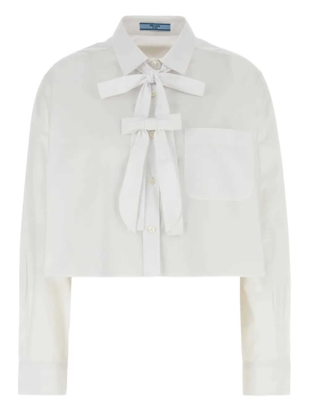 Prada bow-detail shirt Wit