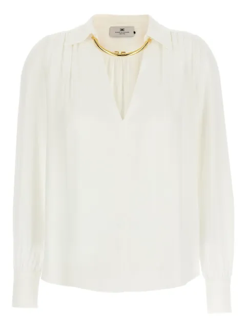 Elisabetta Franchi removable-necklace blouse