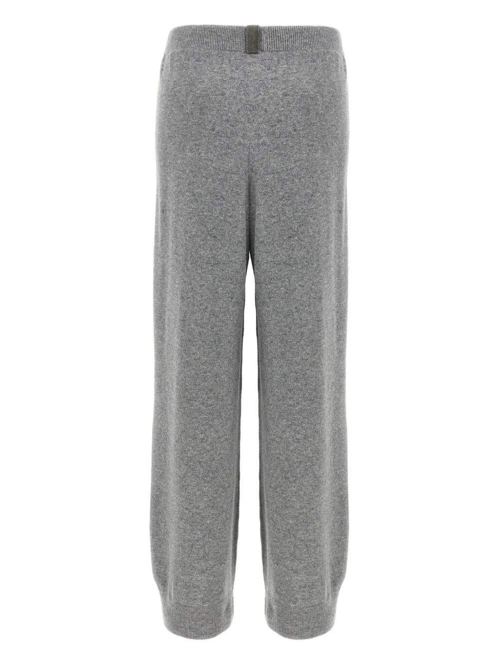 Fabiana Filippi elastic-waistband jewel-detail trousers Grijs