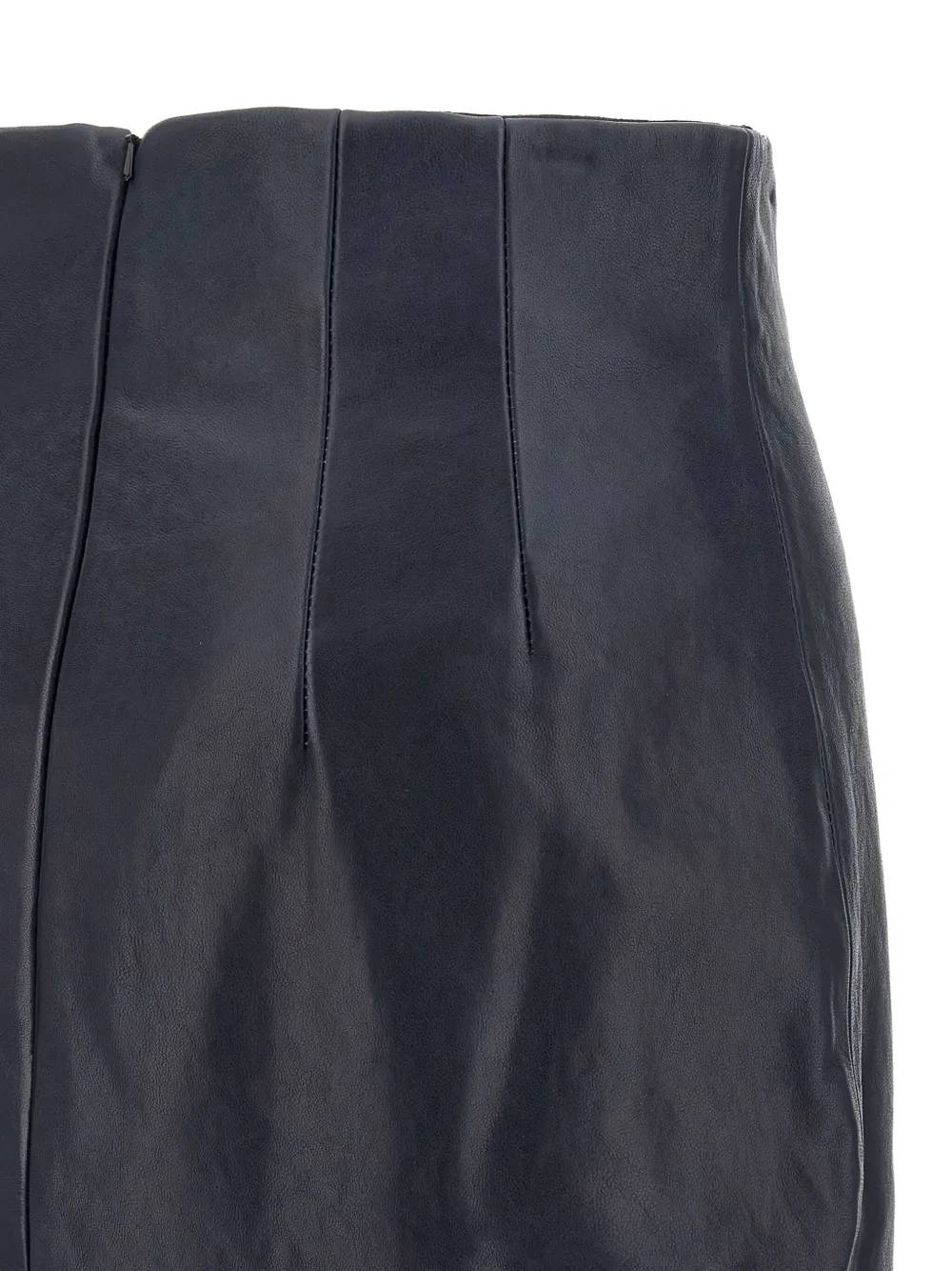 KHAITE leather pencil skirt Blauw