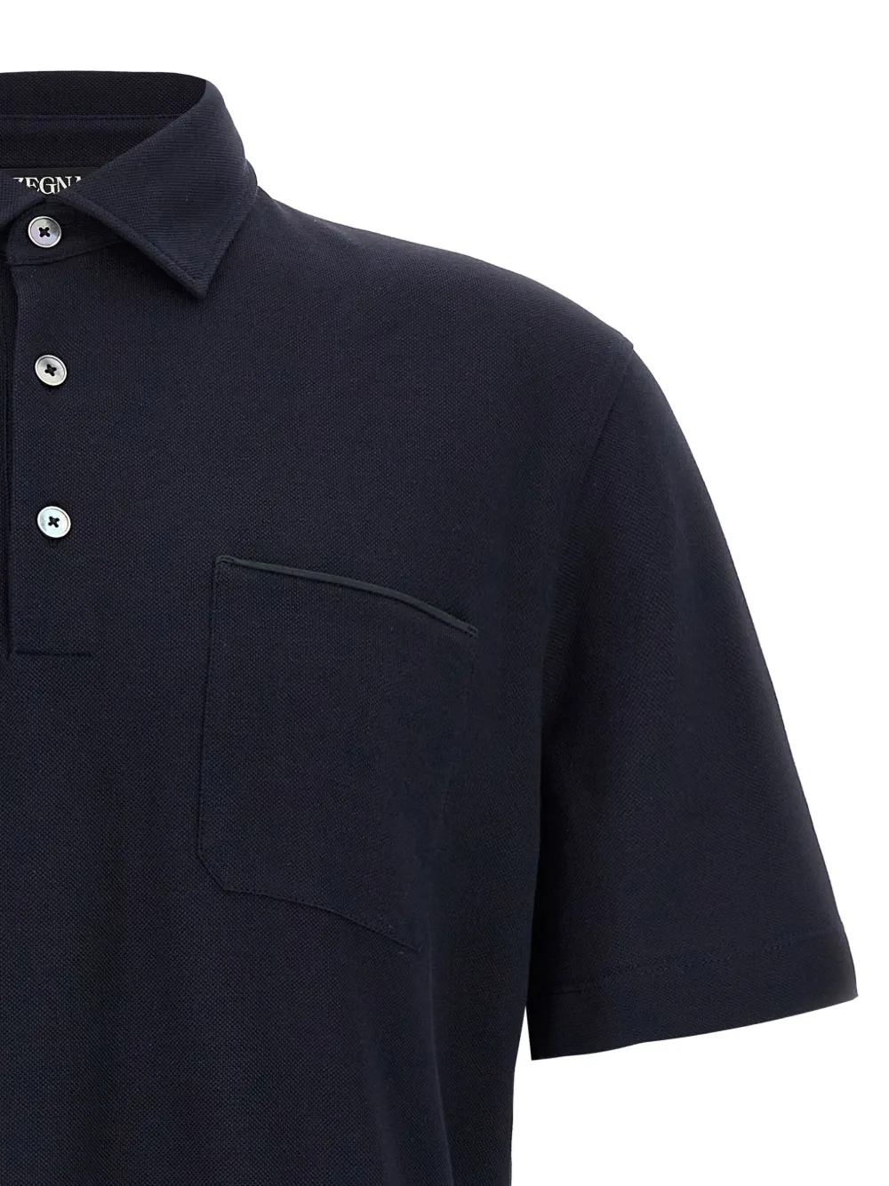 Zegna Piqué poloshirt Blauw