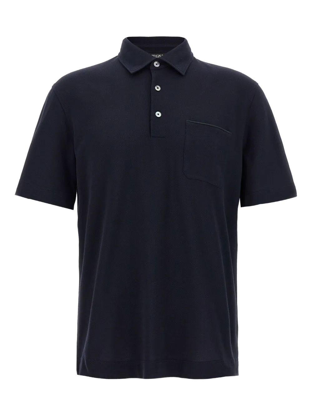 Zegna Piqué poloshirt Blauw