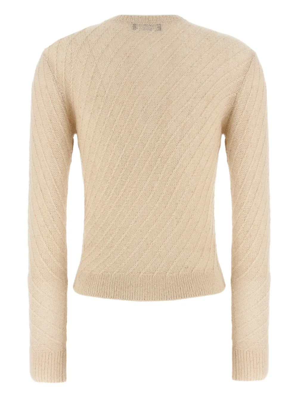 Fabiana Filippi stripped-knit cardigan Beige