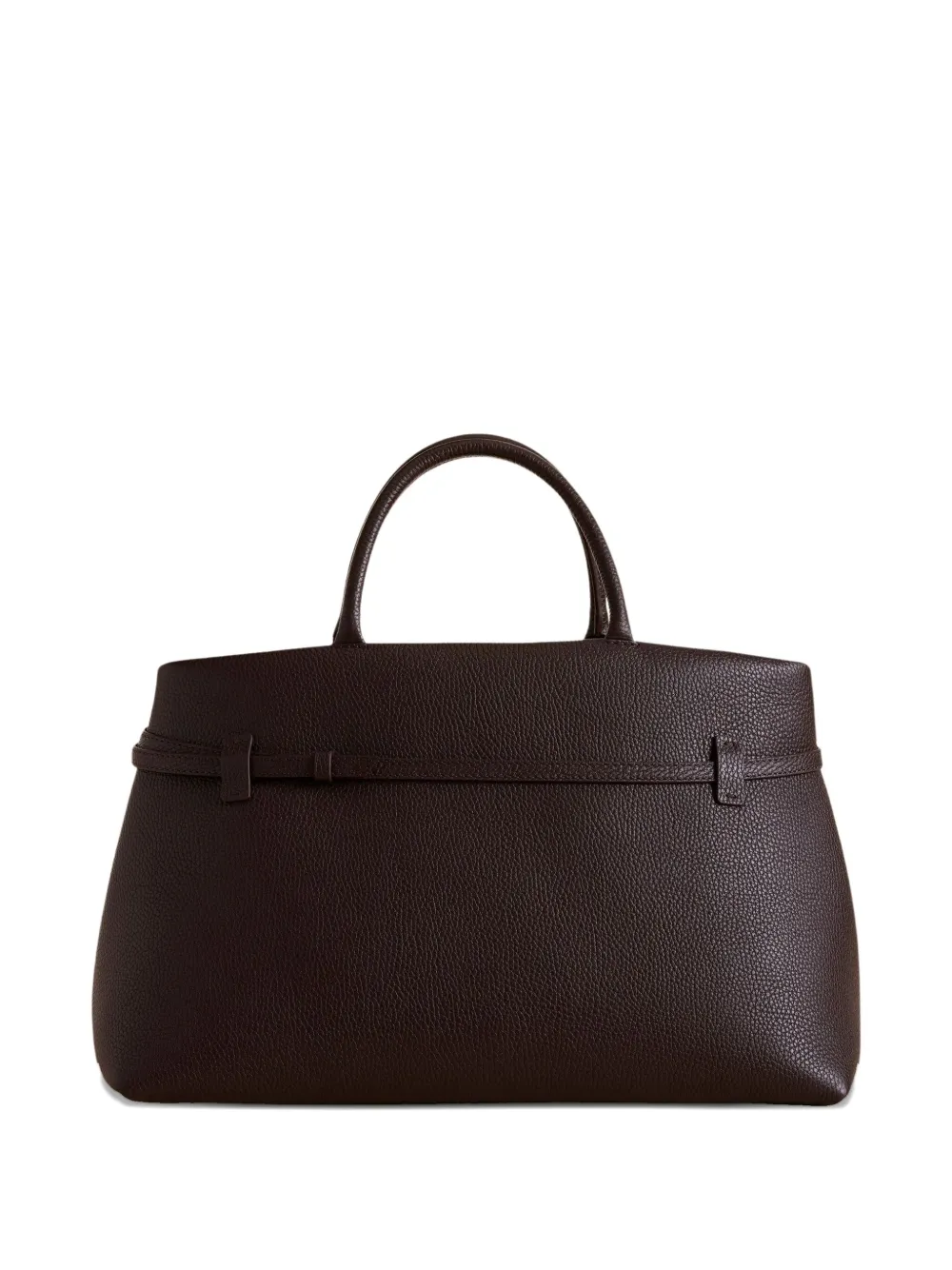 Manu Atelier Leren shopper met gespbandje Bruin
