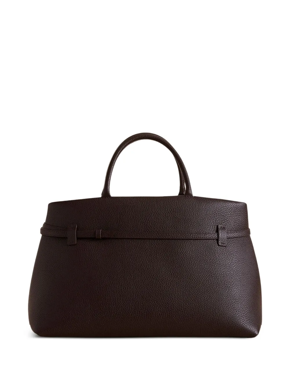 Manu Atelier Leren shopper met gespbandje - Bruin