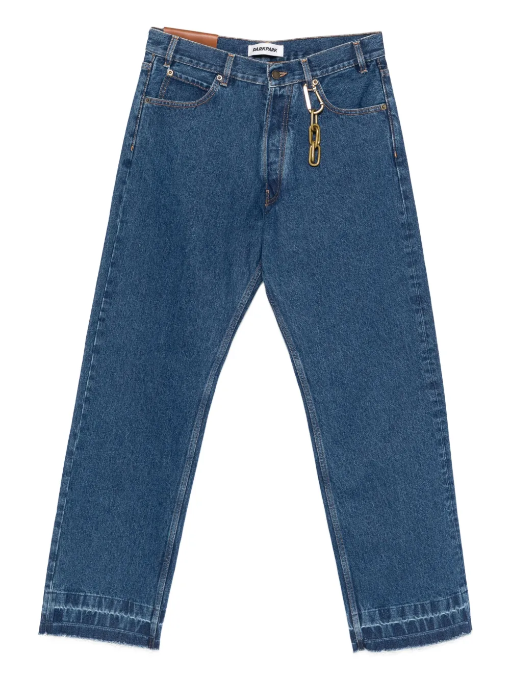 chain-embellished jeans