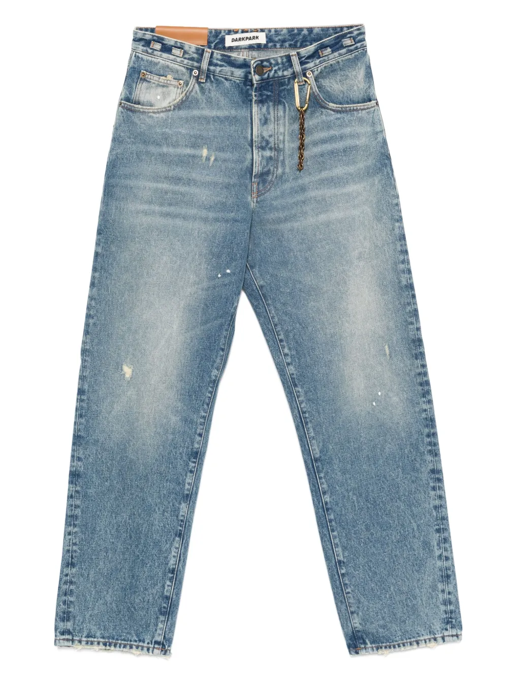 distressed cotton jeans