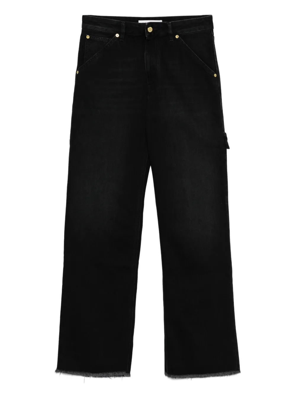 frayed pocket jeans