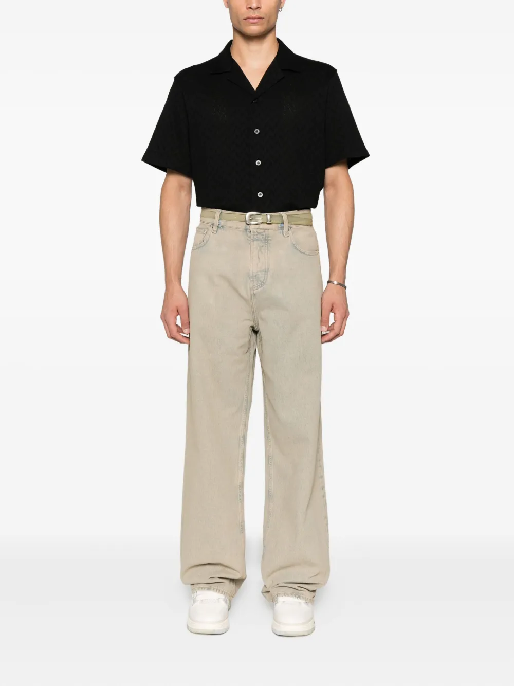 AMIRI faded denim jeans Beige