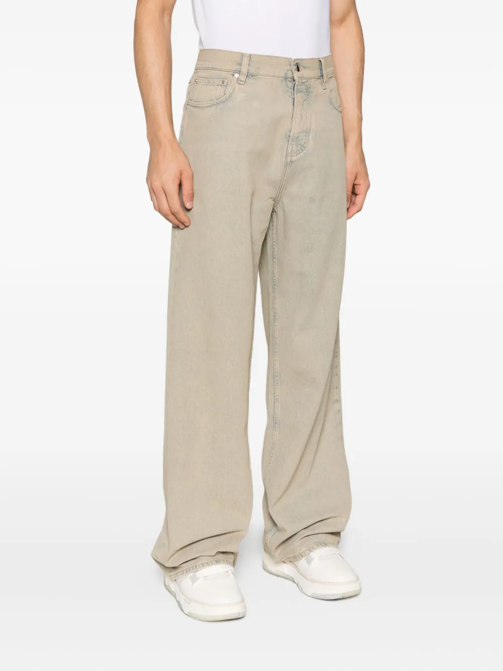 AMIRI faded denim jeans Beige