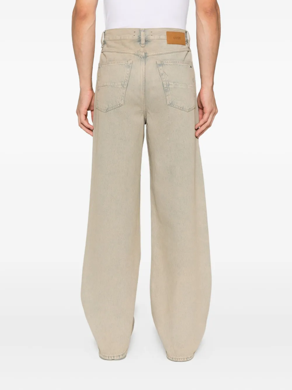 AMIRI faded denim jeans Beige