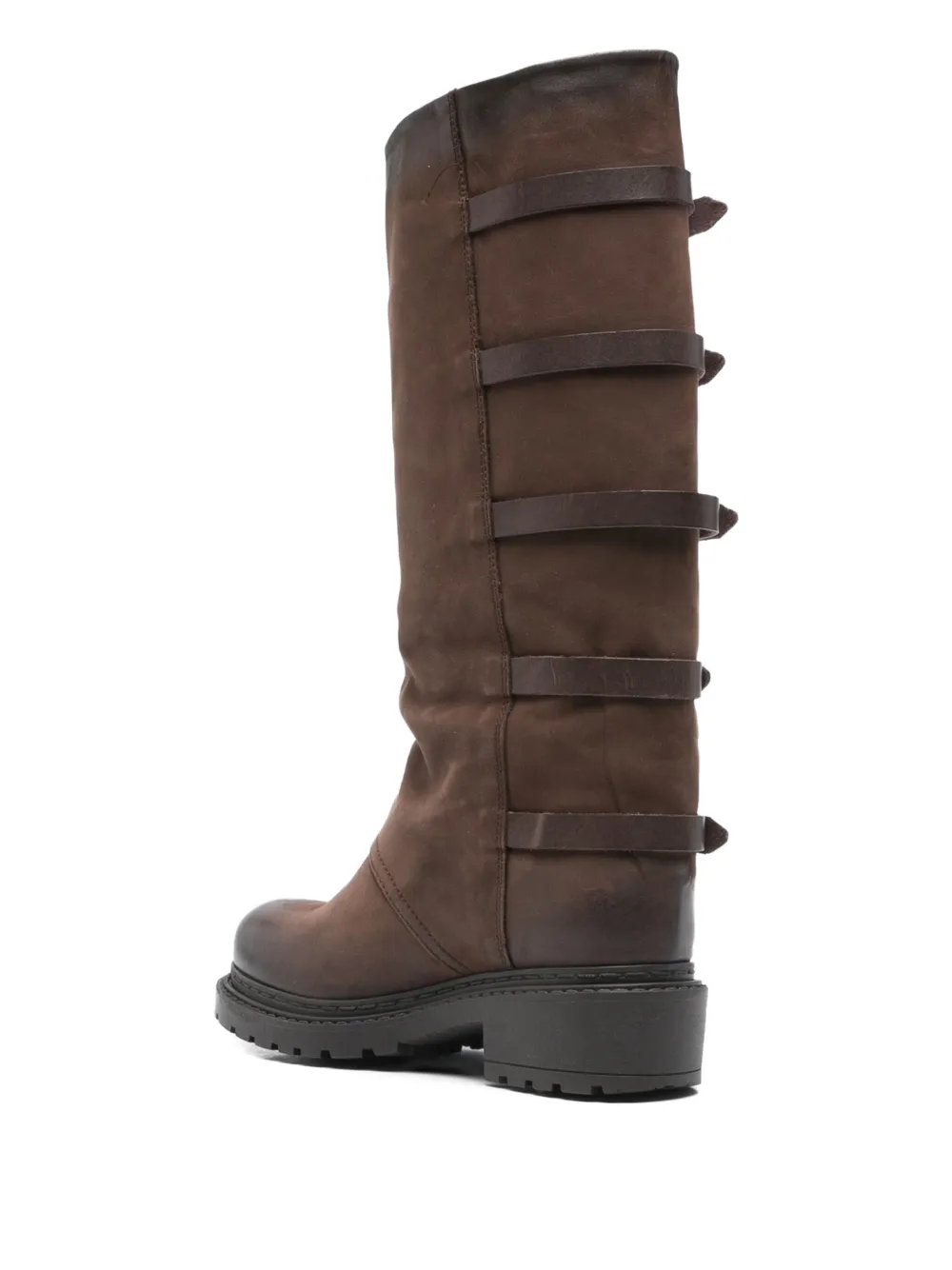 Metisse buckle-details boots Brown