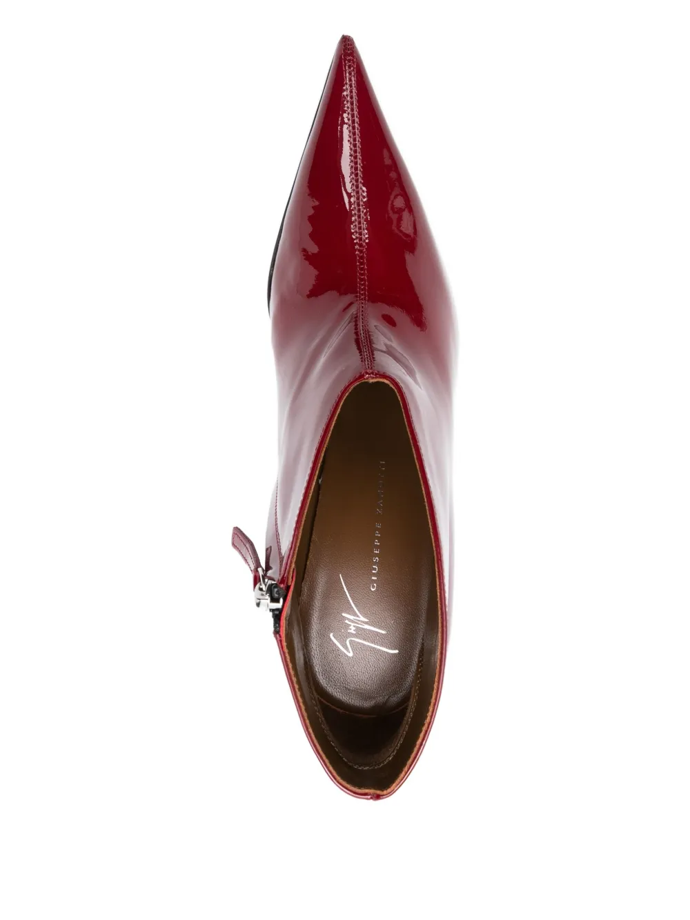 Giuseppe Zanotti 105mm Cluedo Pointed-toe Ankle Boots In Red