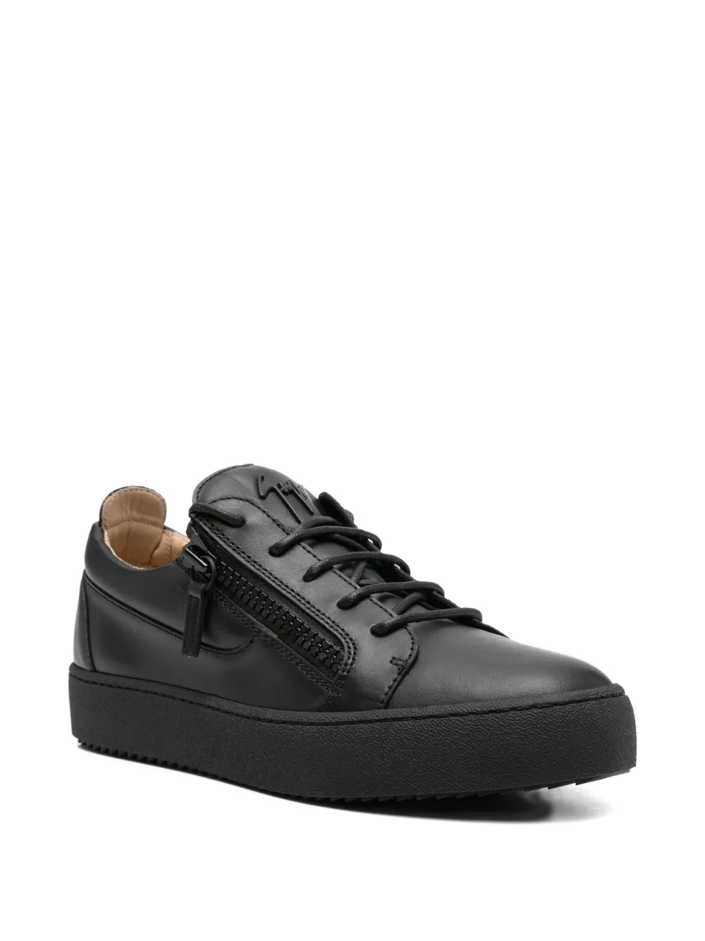 Giuseppe Zanotti lace-up leather sneakers Black