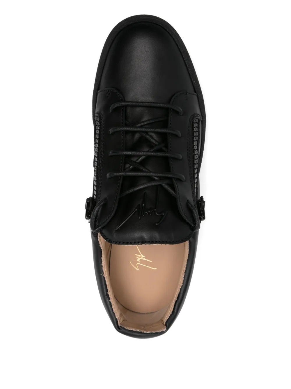 Giuseppe Zanotti lace-up leather sneakers Black