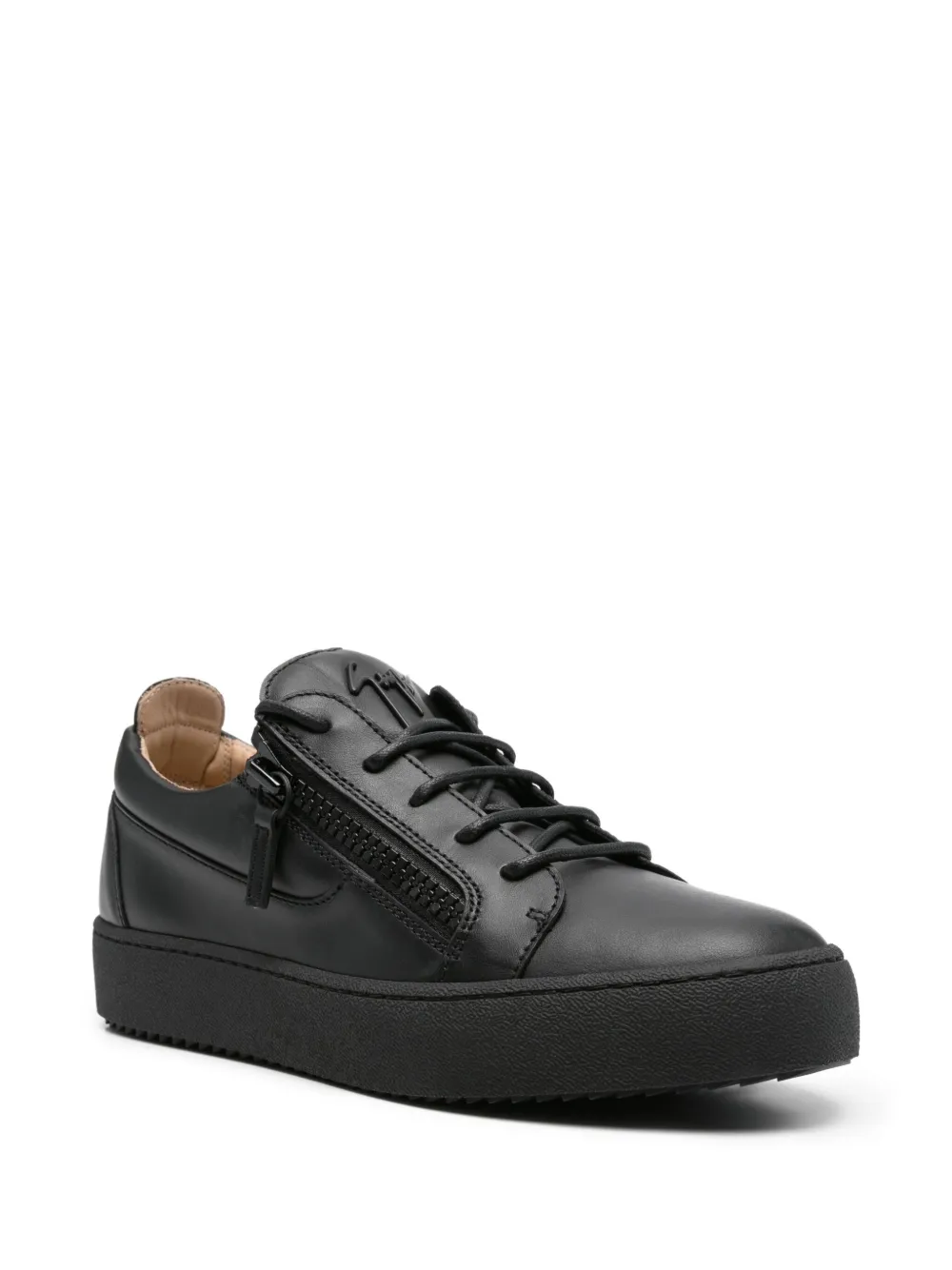 Giuseppe Zanotti lace-up leather sneakers Black