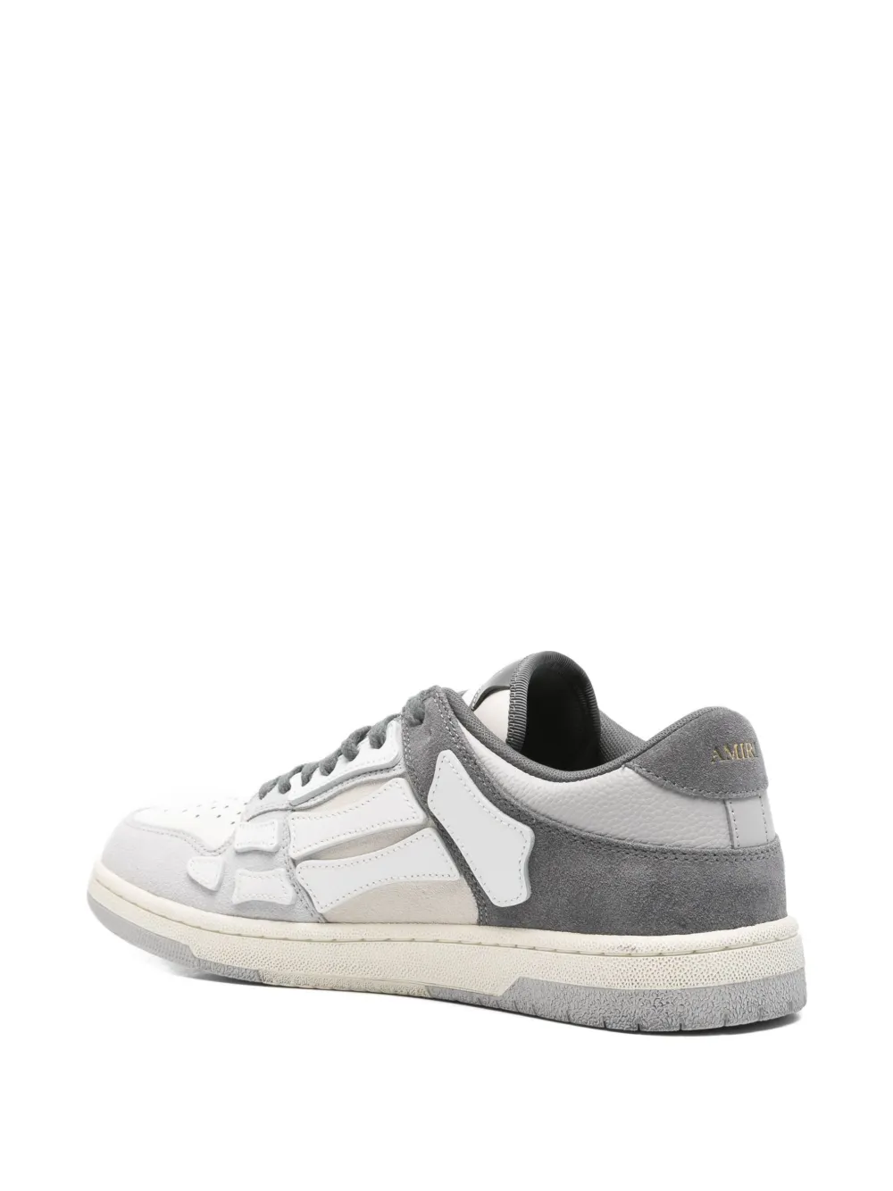 AMIRI Skel-Top bone-panelled low-top sneakers Grey