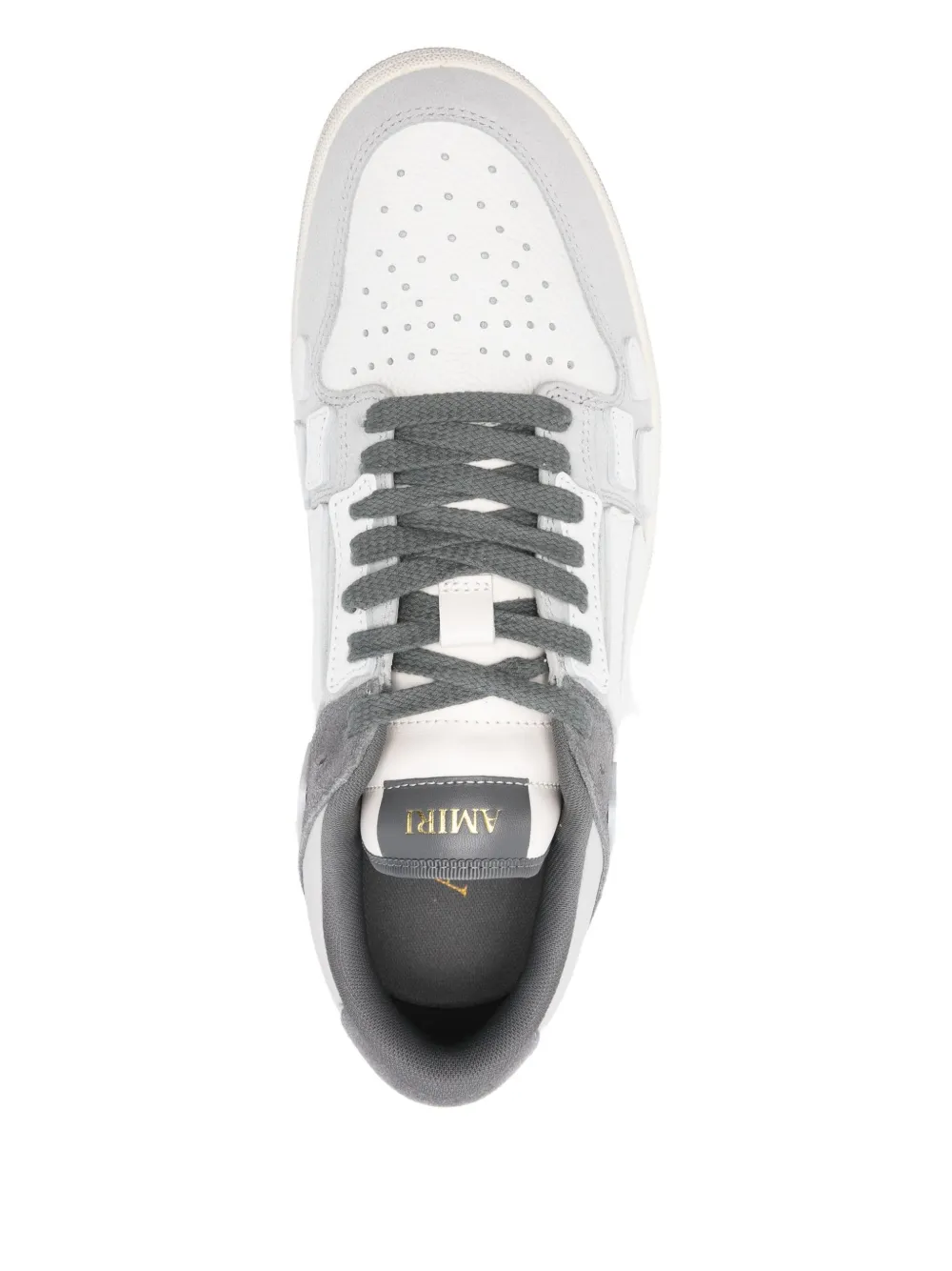 AMIRI Skel-Top bone-panelled low-top sneakers Grey