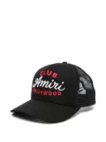 AMIRI embroidered mesh trucker cap - Black