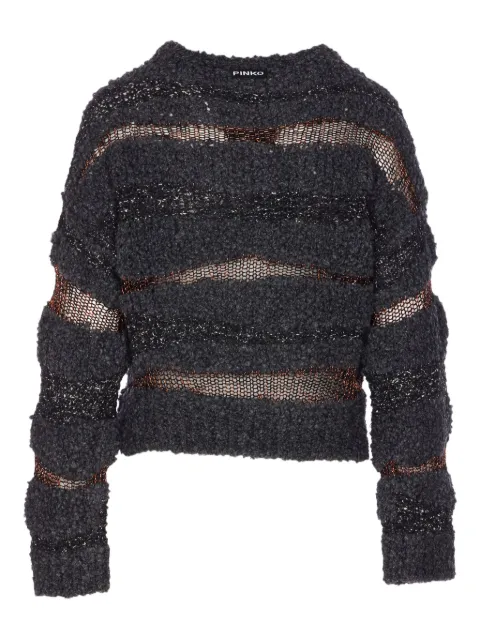 PINKO metallic-effect knitted sweater