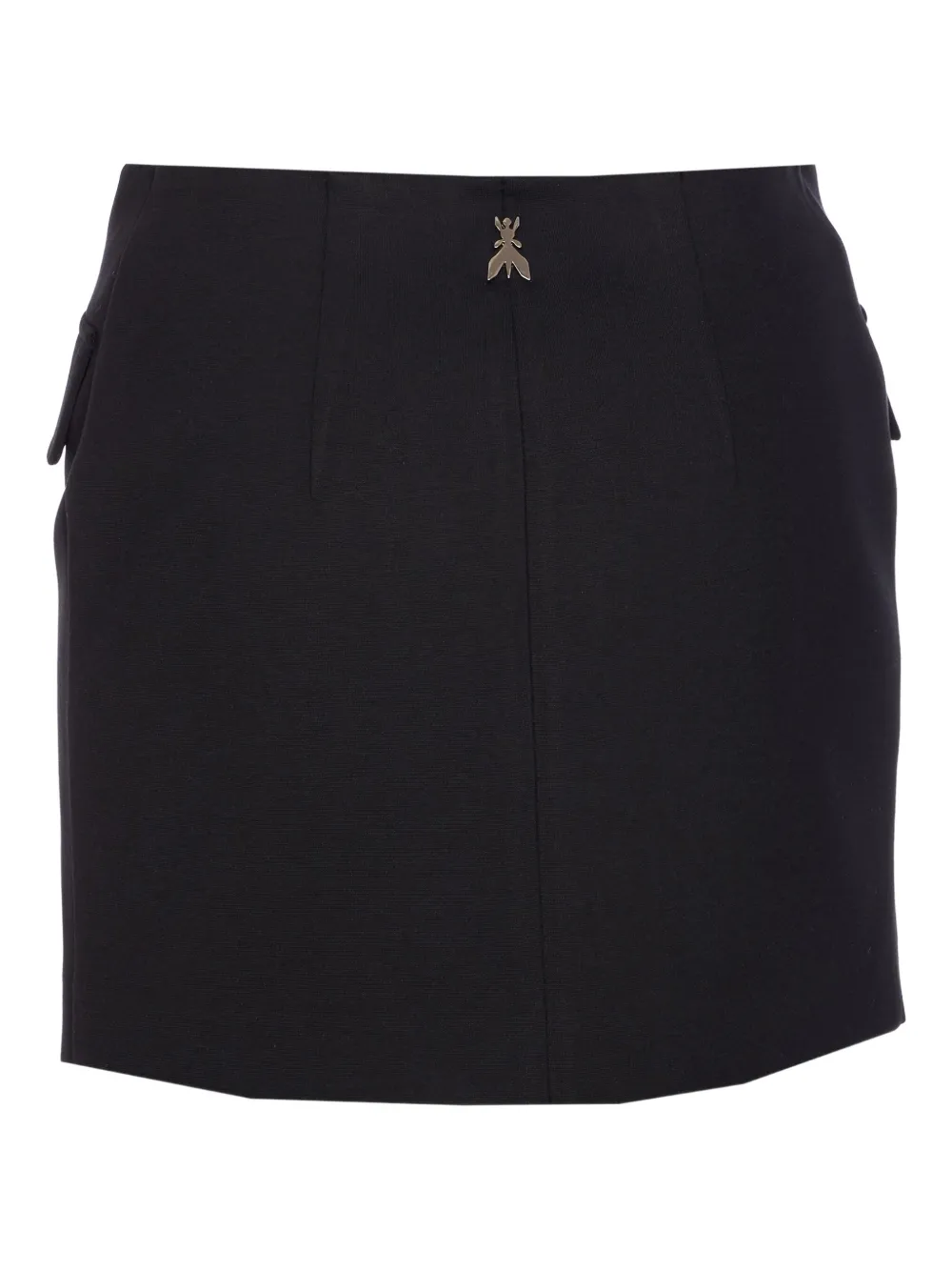Patrizia Pepe double-button straight skirt Zwart
