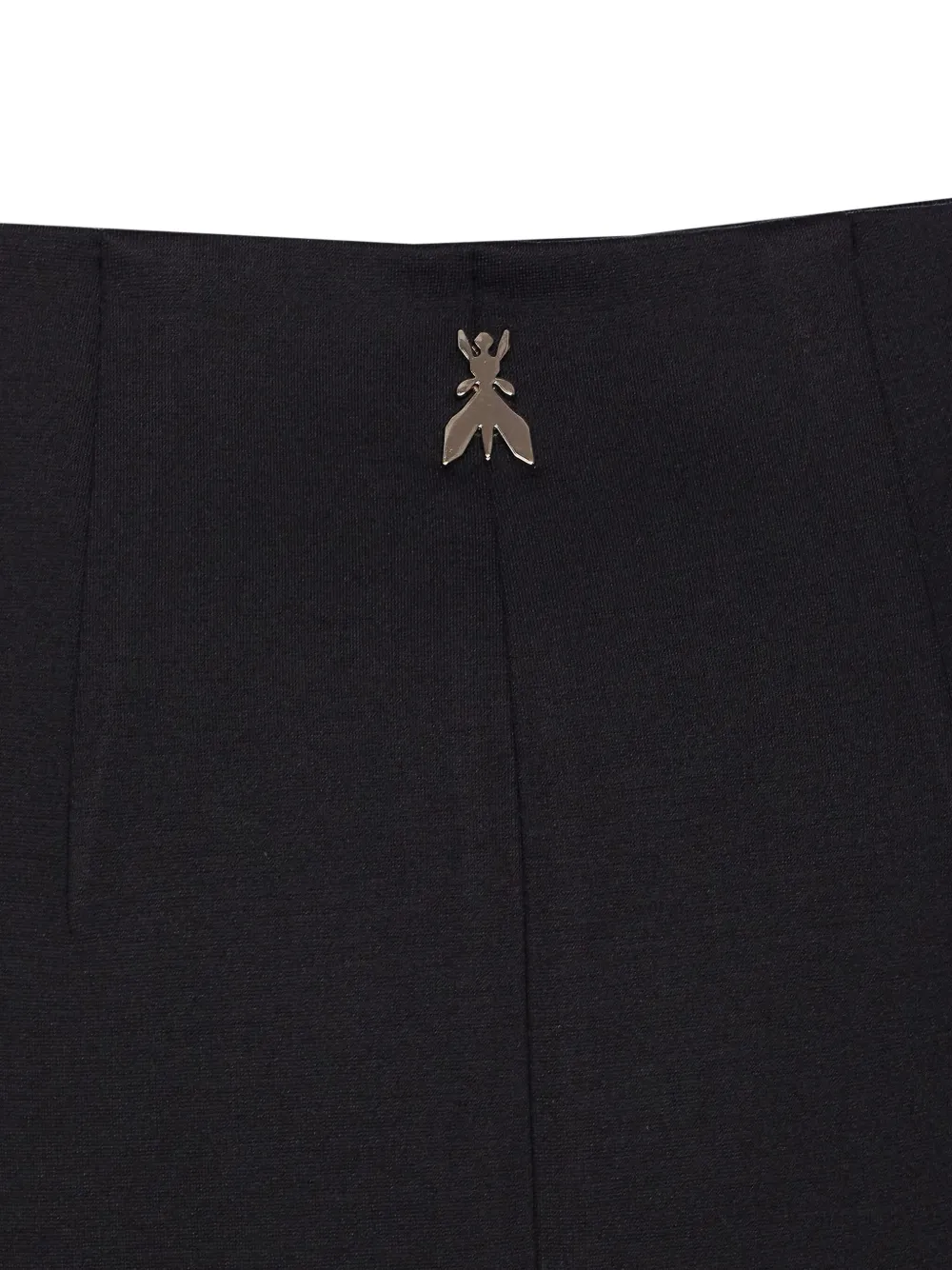 Patrizia Pepe double-button straight skirt Zwart