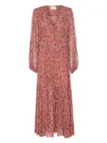 MARANT ÉTOILE Briane button-front flounced dress - Pink