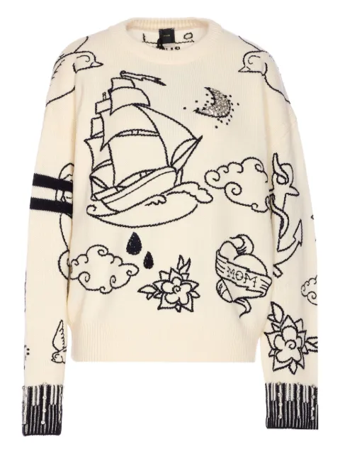 PINKO embroidered sweater