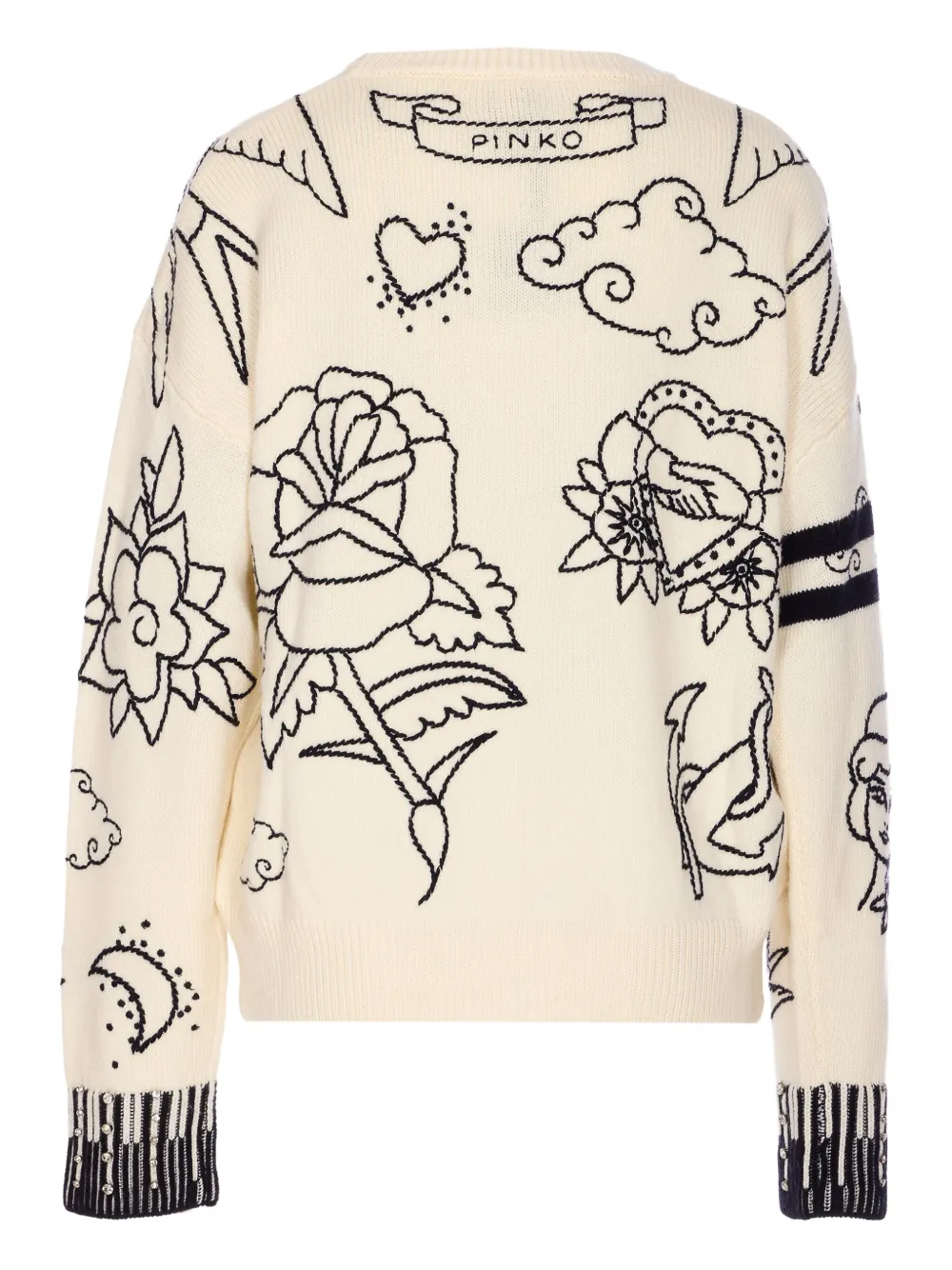 PINKO embroidered sweater Wit
