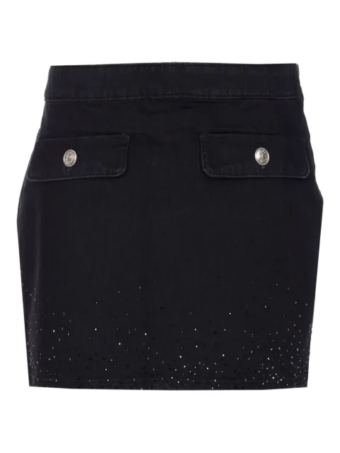 LIU JO embellished-crystal pocket mini skirt