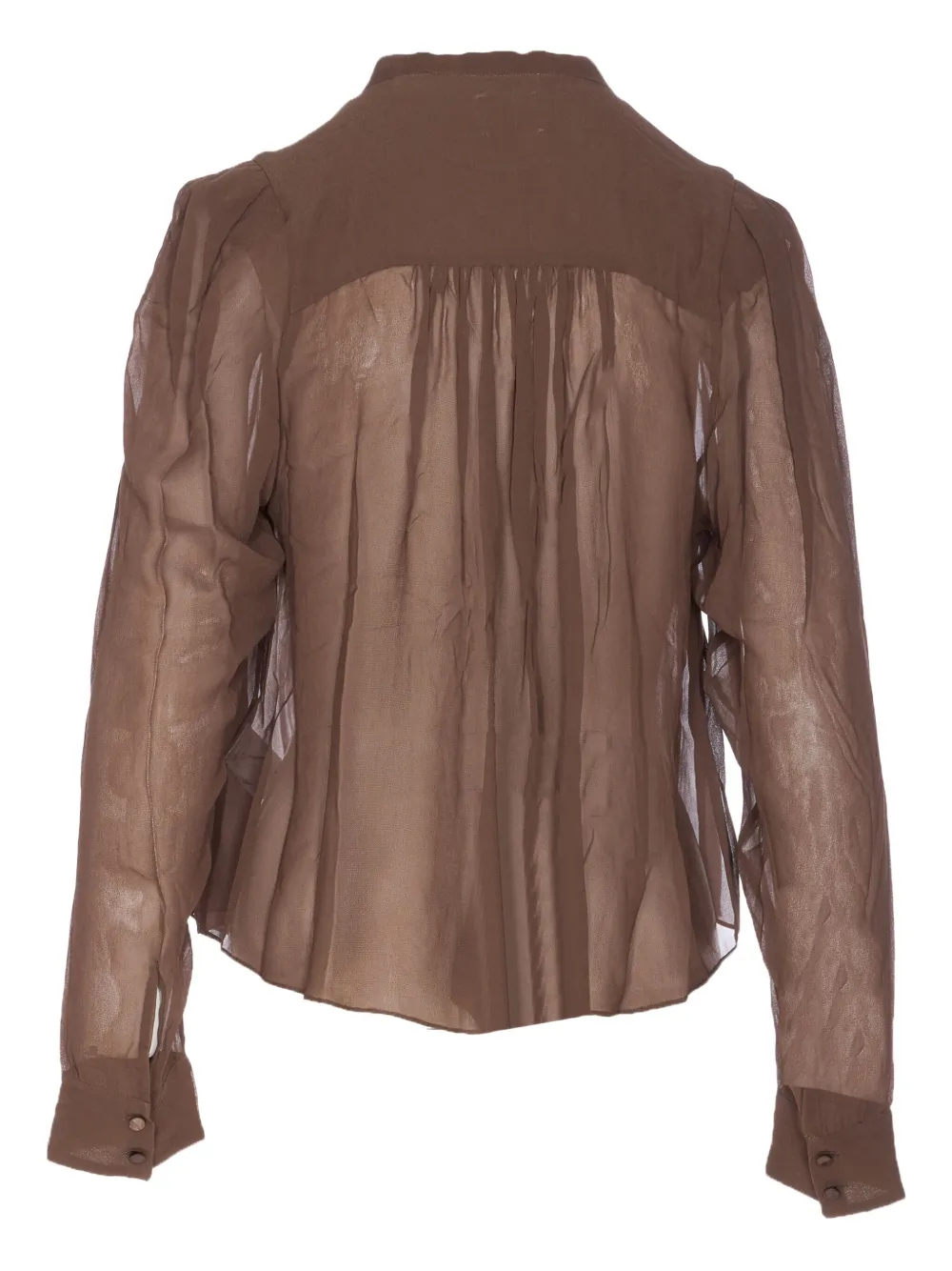 MARANT ÉTOILE Doorzichtige blouse met knopen - Bruin