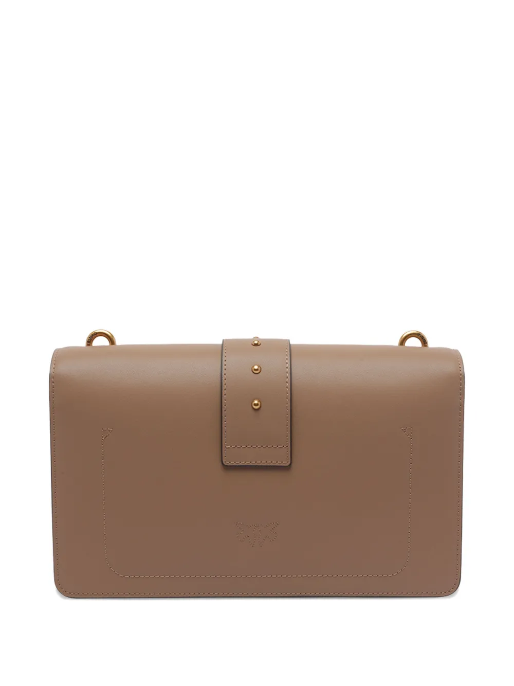 PINKO Classic Love One flap shoulder bag Beige