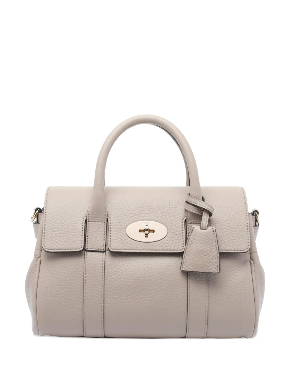 Mulberry turn-lock satchel bag NATURAL
