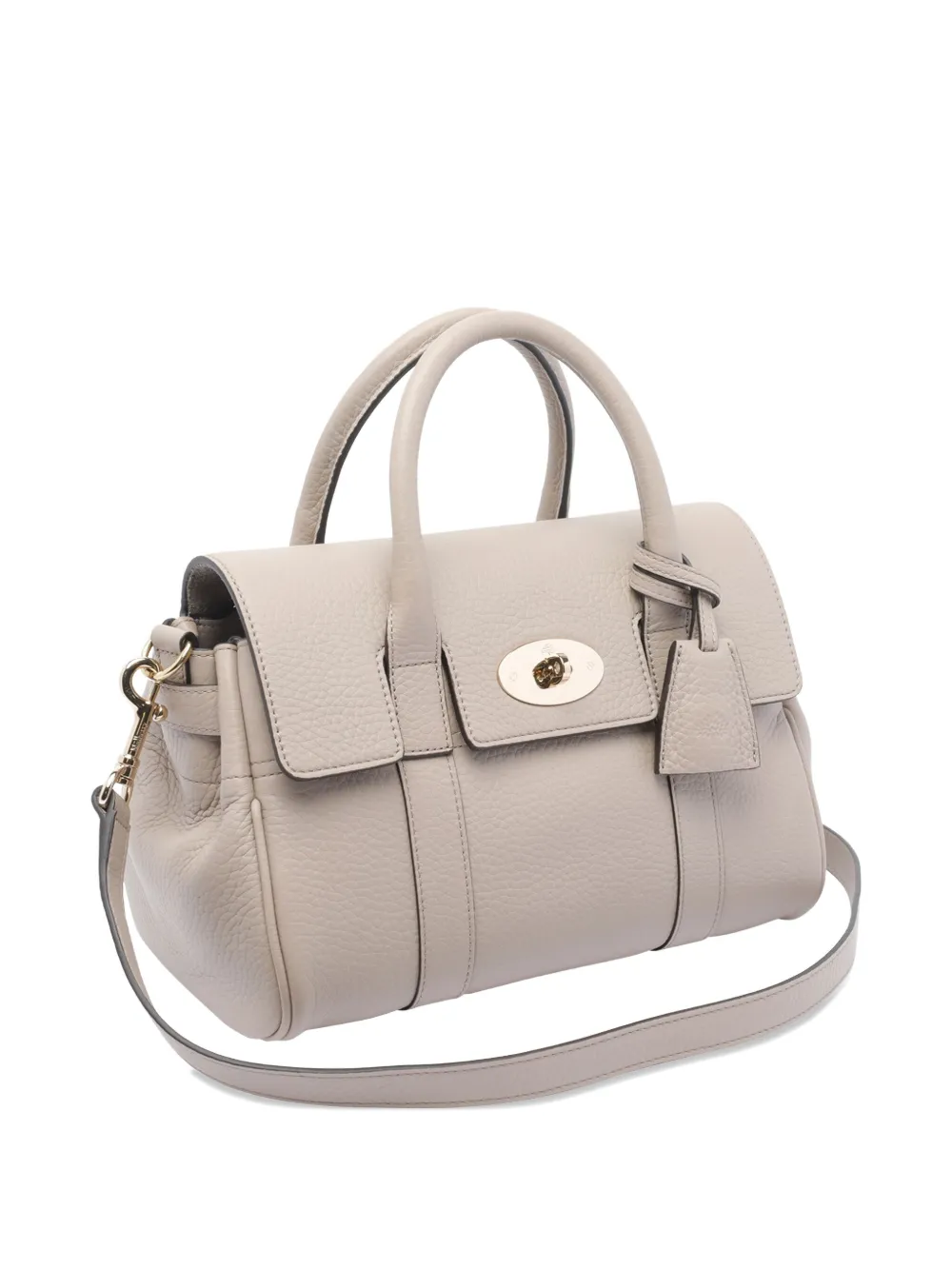 Mulberry turn-lock satchel bag NATURAL