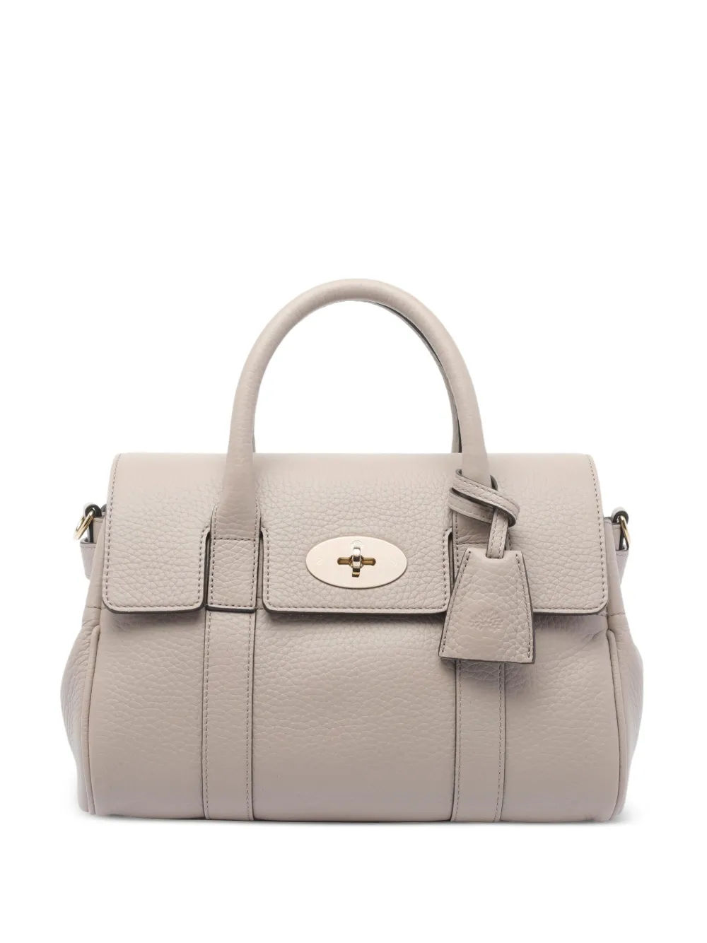 Mulberry turn-lock satchel bag NATURAL
