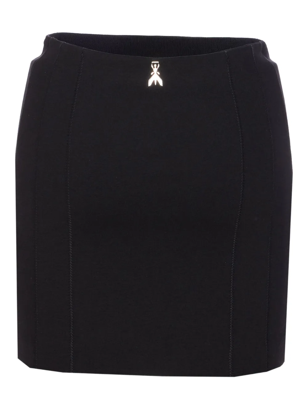 Patrizia Pepe logo-embellished mini skirt Zwart