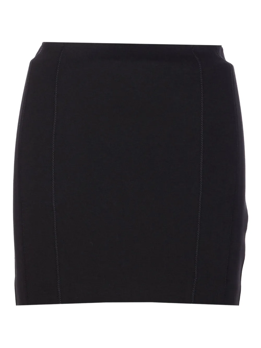 Patrizia Pepe logo-embellished mini skirt Zwart