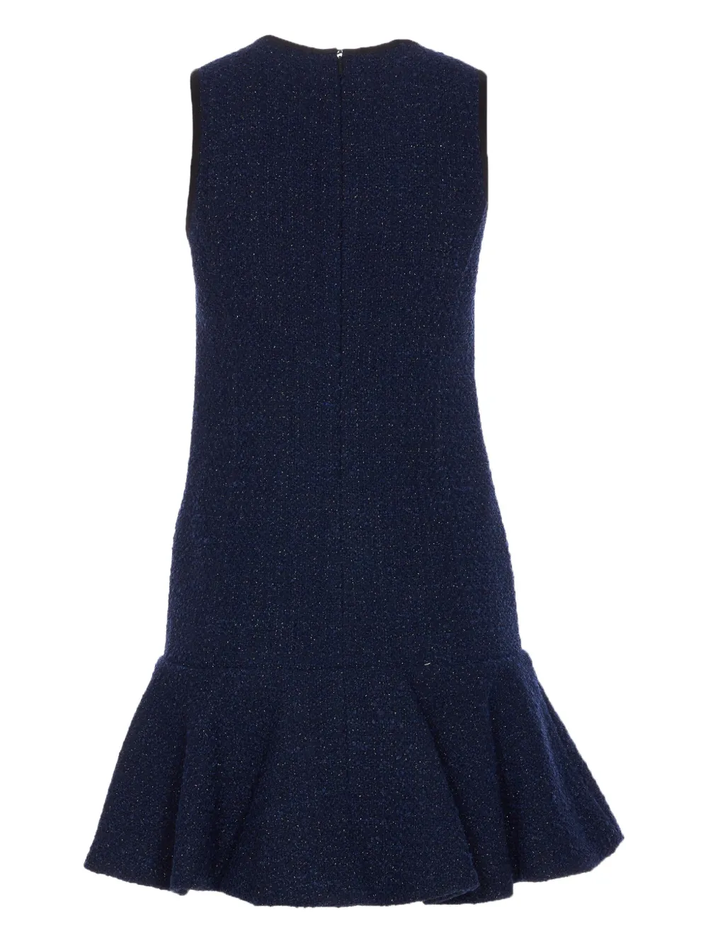 PINKO metallic-effect pleated dress Blauw