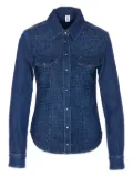 LIU JO crystal-embellished denim shirt - Blue