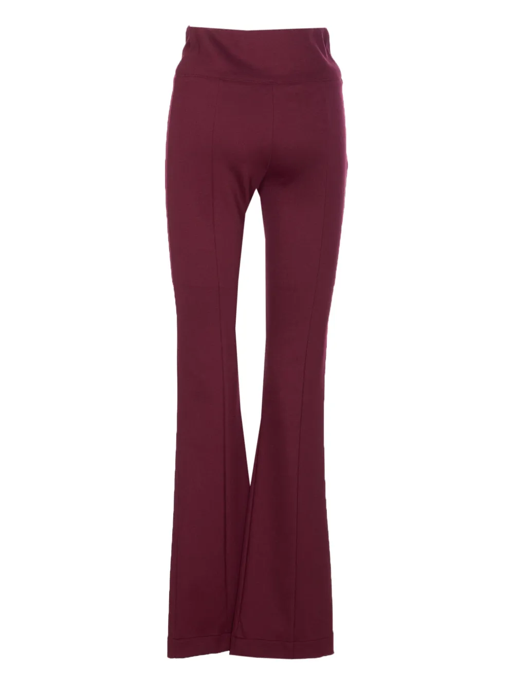 Patrizia Pepe logo front-zip trousers Rood