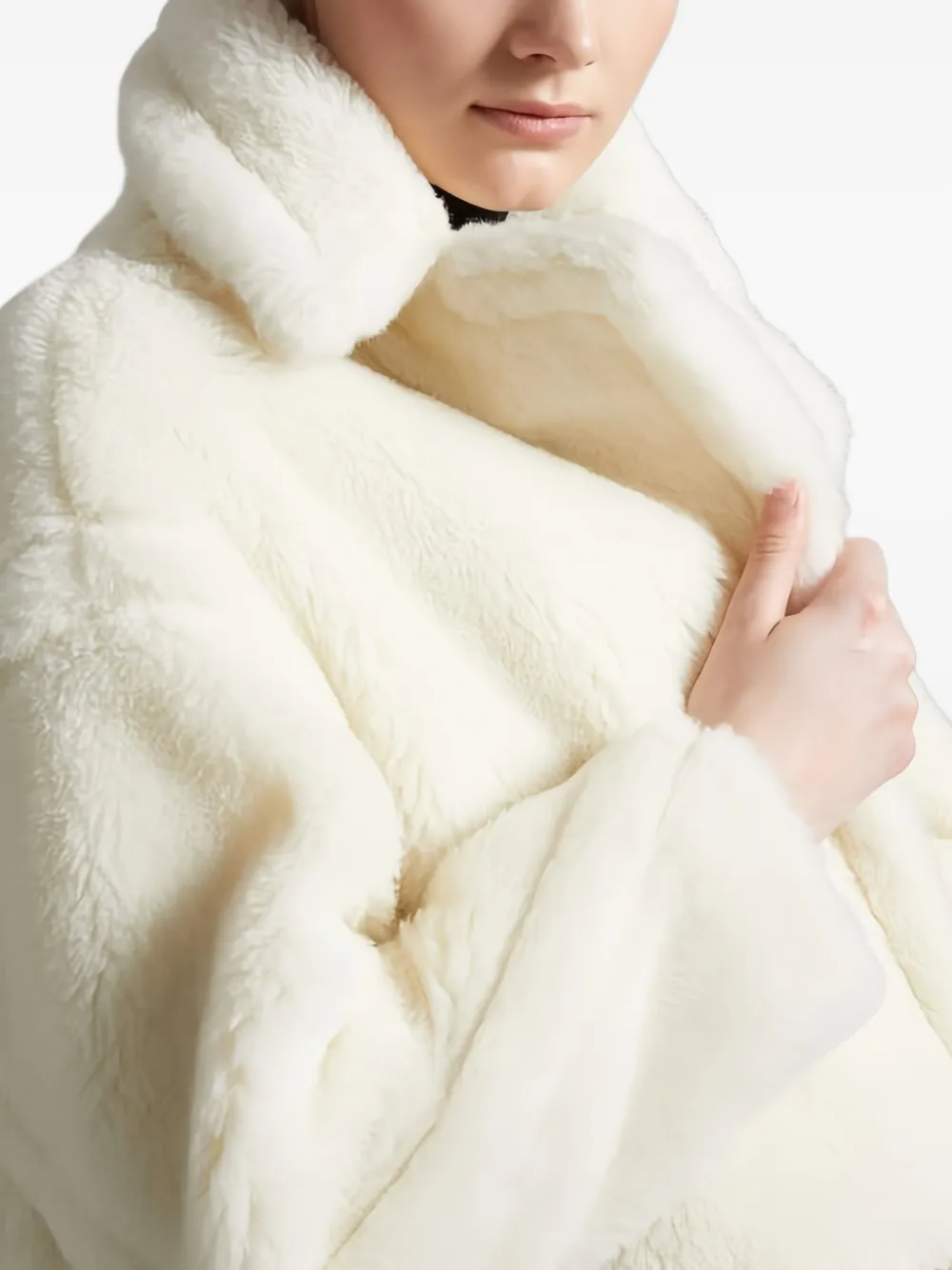 Max Mara Teddy Bear Icon double-breasted coat Wit
