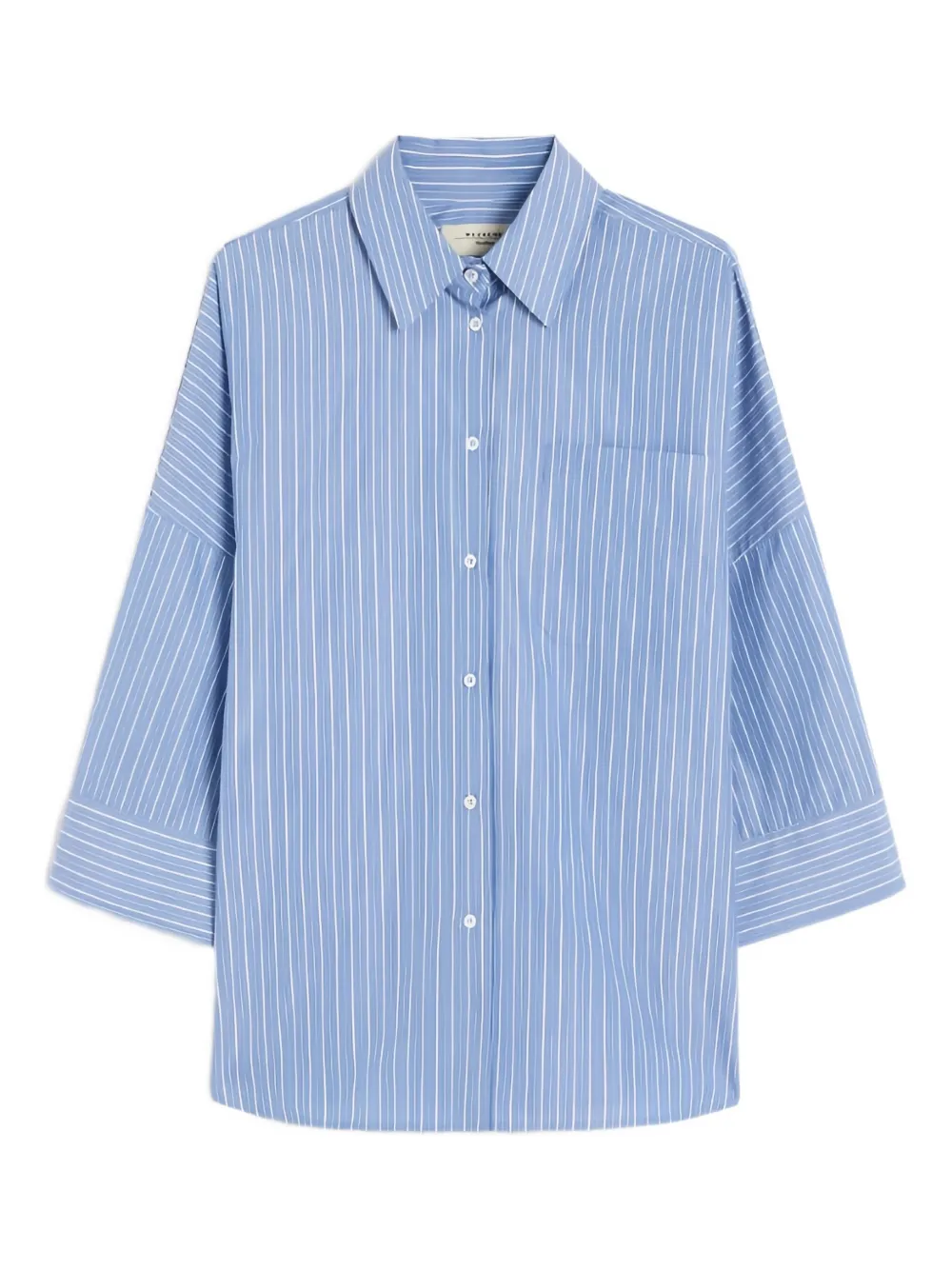 Weekend Max Mara striped three-quarter sleeve shirt Blauw